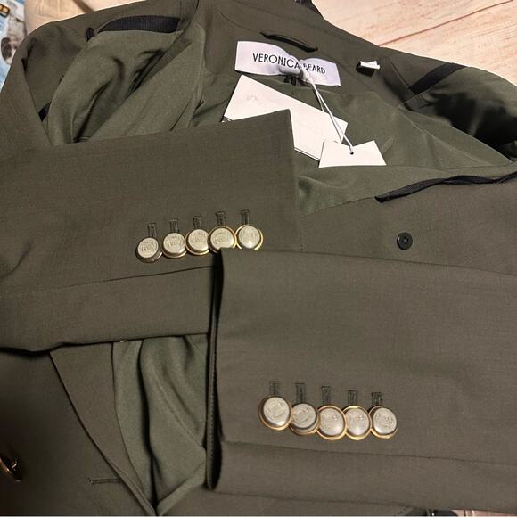 VERONICA BEARD Dickey Jacket Blazer Loden Green oversized New Small - Picture 9 of 10